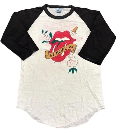 Rolling Stones Europe Tour Deutschland Shirt Th 1980s vintage concert t-shirt, vintage, single stitch, B+ condition