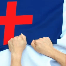 Anley Rip-Proof Double Sided 3-Ply Christian Flag 3x5 Foot Religious Flags