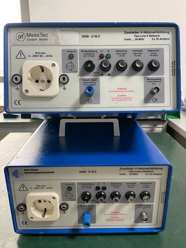 ROLF HEINE tecnologia ad alta frequenza NNB-2/16Z Two line V-LISN 9 kHz - 30MHz - Foto 3 di 12