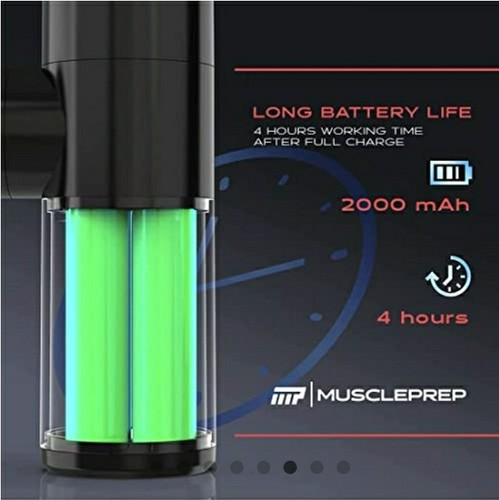 MusclePrep Portable Mini Massage Gun - Rechargeable Quiet Muscle Massage Gun NEW - Picture 7 of 9