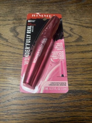 Rimmel Wonder'fully Real Mascara#001  Black 0.37 Fl Oz. Sealed