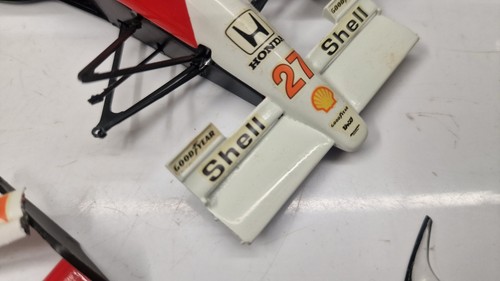 (Partly Made/Damaged) Tamiya Mclaren Honda MP4/5B Plastic Model Kit 1/20 Scale - Picture 6 of 24