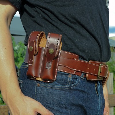 Western riem met holster - bruin - cowboy verkleedaccessoires - cowboyriem - Pistolen en geweren - warenhuis