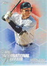 2018 TOPPS CHROME UPDATE AN INTERNATIONAL AFFAIR #IAAJ AARON JUDGE
