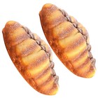  2 Stück realistisches Brotmodell, gefälschtes Brot, Dekoration, Simulation,