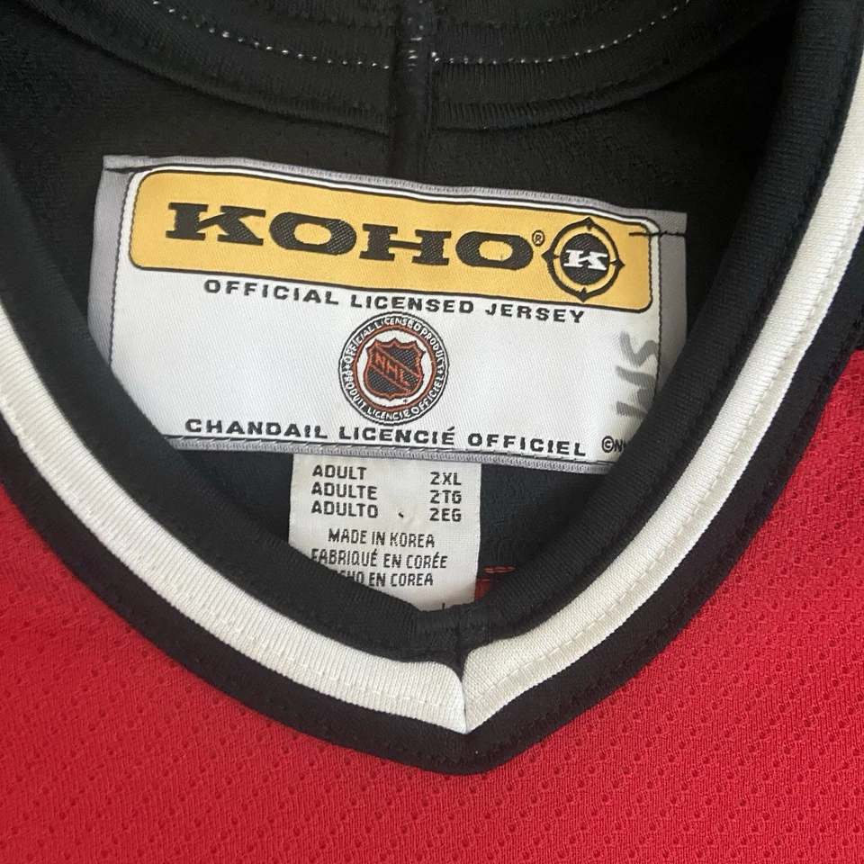 Vintage Koho NHL New Jersey Devils Blank Red Jersey Made In Korea Size 2XL - Image 4 of 4