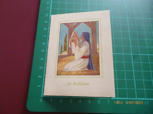 MARGARET W. TARRANT IN BETHLEHEM SMALL UNWRITTEN CHRISTMAS CARD *MEGA RARE* - Picture 5 of 6