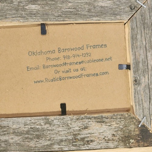 3 Pc Rustic Oklahoma Barnwood Frames Frame Set Large Small Photo Barn Wood Wall - Picture 8 of 12