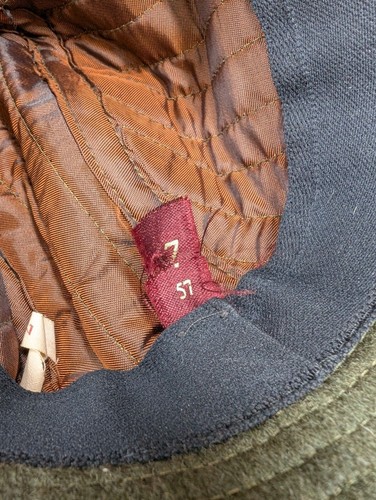 Gillie Christys Harrods Vintage 60s Dark Green Gamekeeper Stalker Shooting Hat - Picture 11 of 13