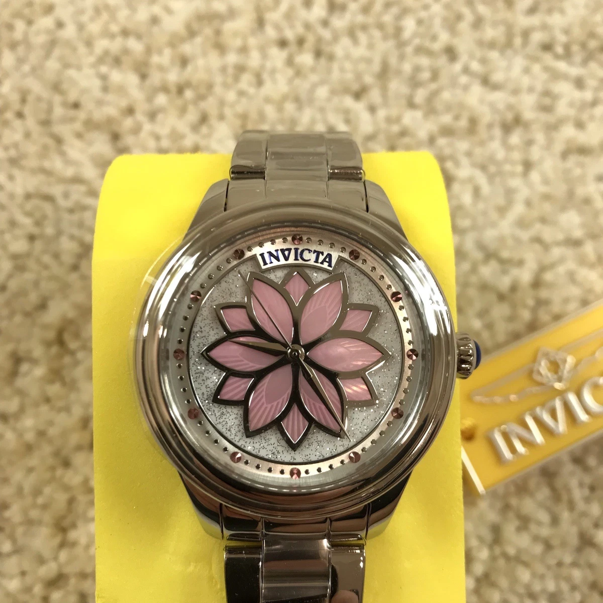 69423 - Invicta Wildflower Watch - 30mm Multi Faceted Crystal Emerald Green Dial Invicta Wildflower Women Wristwatches for sale | eBay main image 4