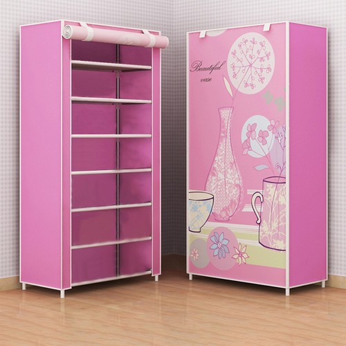 Shoe Rack Storage Cabinet Stackable Design Portable Wardrobe Organiser for Home - Picture 12 of 28