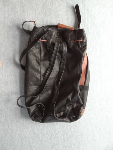 Seesack, Leder, neuwertig, auch als Rucksack zu verwenden - Bild 2 von 4