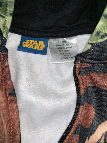 Preowned- Star Wars Kids Yoda Full Zip Hoodie Boys (Size XS) - Picture 7 of 7