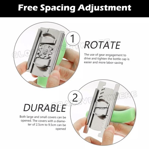Adjustable Stainless Steel Twist off Jar Opener For Seniors with Arthritis - Picture 6 of 11