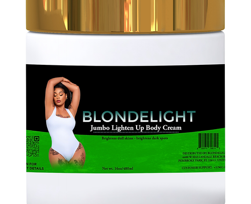 Crema corporal Blondelight Jumbo 16 oz | Fórmula hidratante hidratante para toda la piel - Imagen 1 de 7