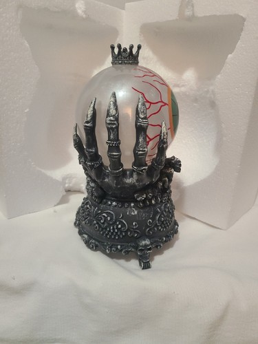 Light-Up Spinning Halloween Smoky Water Globe on Hand Base, 9.4-inch Height - Picture 6 of 10