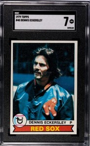 1979 Topps #40- Dennis Eckersley HOF-Boston Red Sox-Oakland A's -SGC 7 NEAR MINT