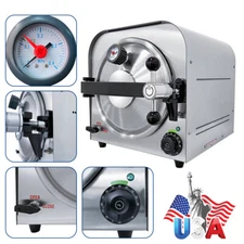 14L Dental Lab Autoclave Steam Sterilizer Medical Sterilization 900W