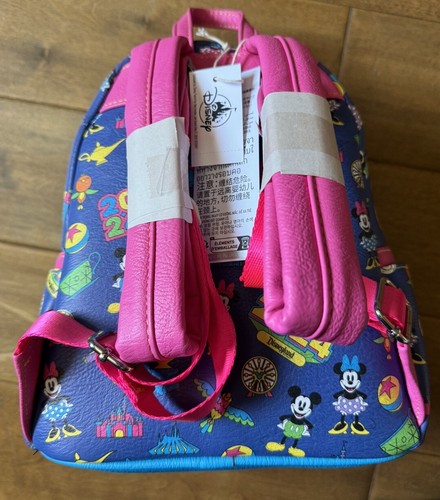 NEU 2024 Disney World Loungefly Mickey Minnie Figment 4 Parks Mini Rucksack Neu mit Etikett - Bild 2 von 7