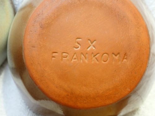 Set of 4! Frankoma Plainsman Brown Pottery Matte Glaze bowls. Footed 5X 5XL - Picture 10 of 12