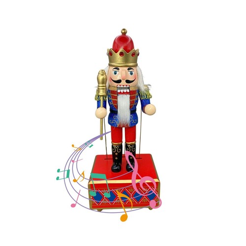 Nutcracker Soldier 10" with Music Box Christmas Decorations Christmas Ornaments - Picture 11 of 17