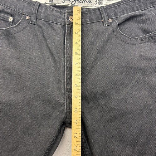 Vintage Pepe Jeans 36x33 Baggy Black Denim Streetwear Skater 90s Grunge Y2K - Picture 4 of 17