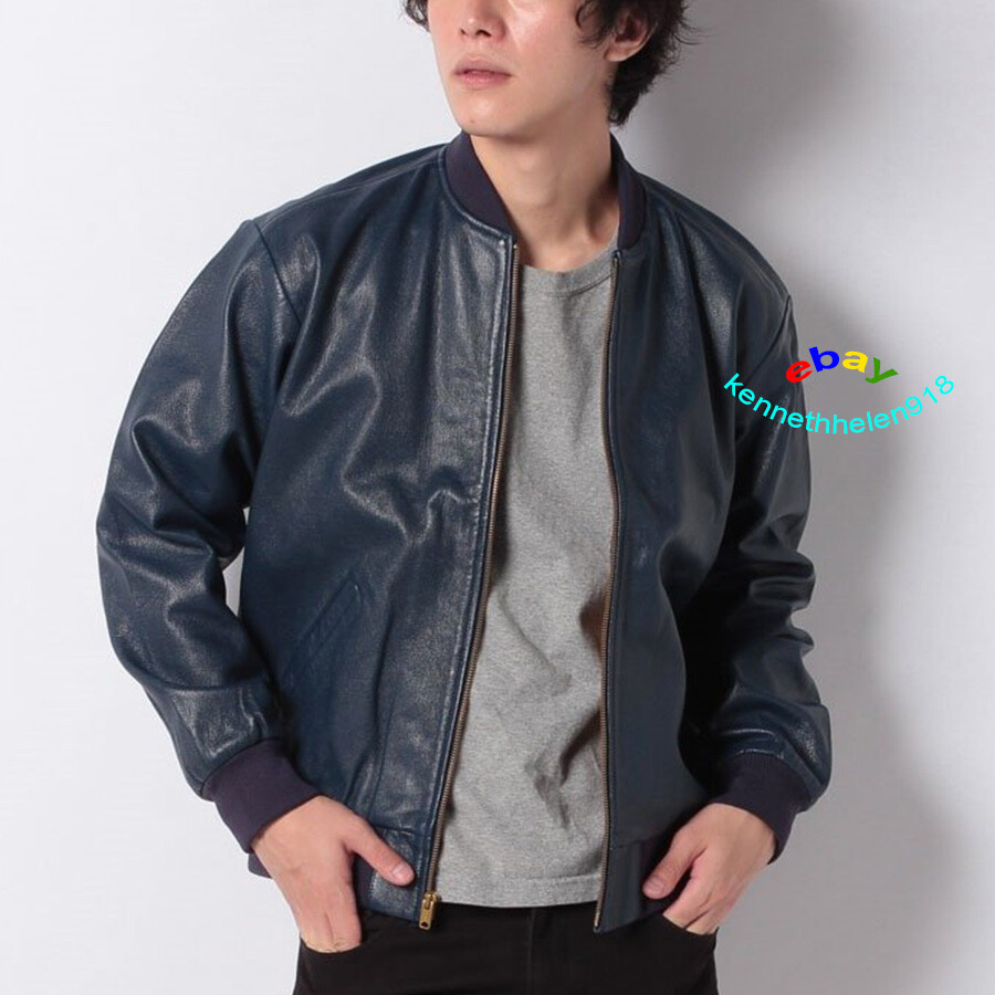 LEVIS VINTAGE CLOTHING LEATHER BOMBER JACKET 559900001 MADE IN
