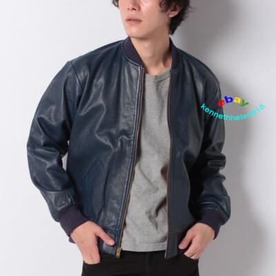 LEVIS VINTAGE CLOTHING LEATHER BOMBER JACKET 559900001 MADE