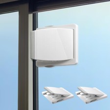 Sliding Door Lock, 2 Pack Child Safety Sliding Glass Door Lock for Sliding Gl...