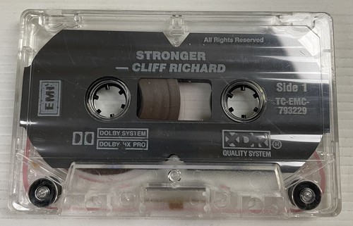Cliff Richard Stronger Music Cassette Tape TC-EMC-793229 EMI 1989 Original - Picture 15 of 24