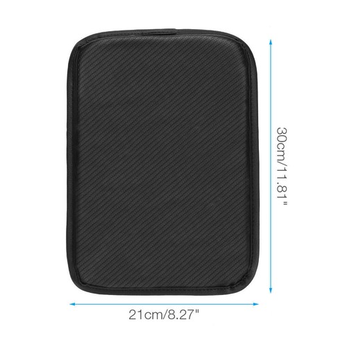 Car Interior Armrest Pad Center Console Cushion Mat Cover Protector PU Leather - Bild 12 von 13