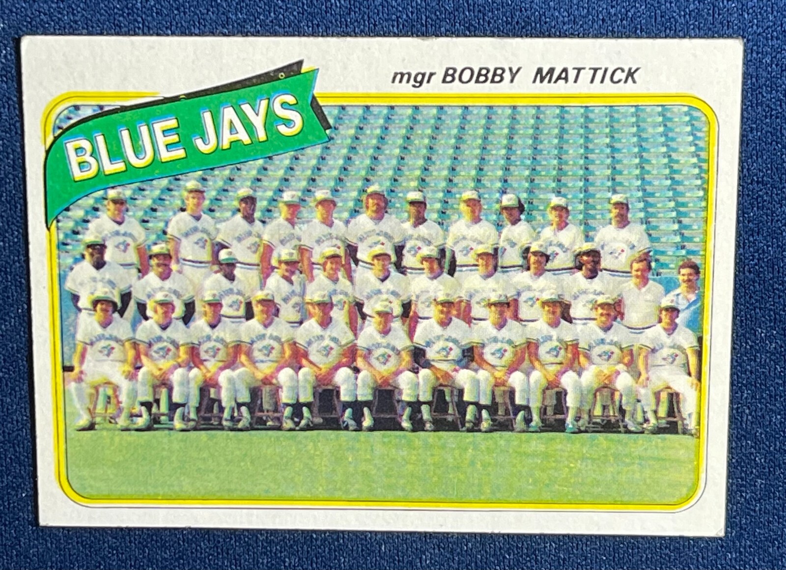 1980 TOPPS #577 TORONTO BLUE JAYS TEAM CHECKLIST BASEBALL CARD