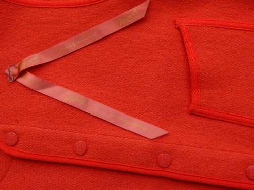 unworn Japanese made BROWN'S BEACH Jacket cloth VEST red Japan vintage style 38 - Picture 11 of 11