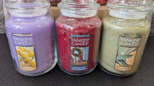 🔥7 x New🔥 Yankee Candle 22 Oz Large Jars + Free Candles - Picture 4 of 20