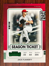 2021 Panini Contenders JACK FLAHERTY Season Ticket Green Foil Parallel #60