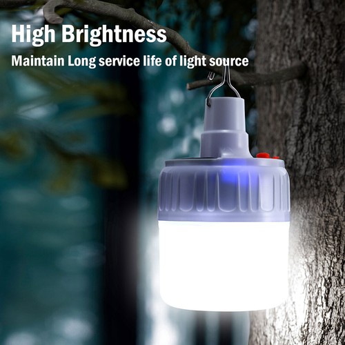 Rechargeable LED Lamp Outdoor Camping Tent Light USB & Solar Lantern Hiking Lamp - Picture 61 of 62