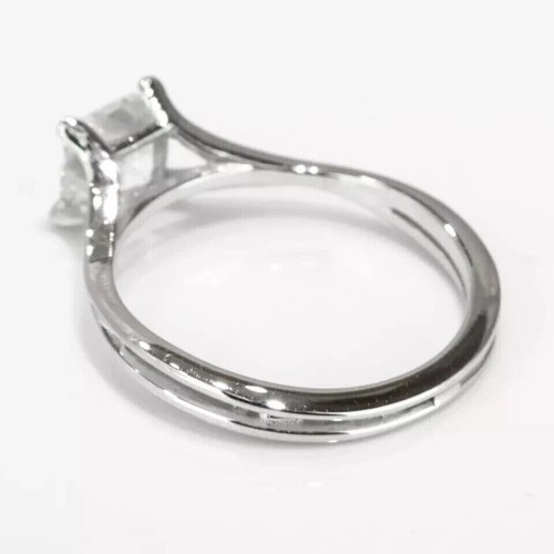 950 Platinum 1.00 CT Princess Cut Lab Grown Diamond Solitaire Ring Women's Gift - Picture 4 of 6