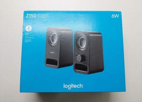 NEW Logitech Z150 6W Multimedia Speakers 2.0 Speaker System - Midnight