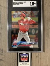 2018 Topps Chrome Update Shohei Ohtani Rookie Debut RC #HMT32 SGC 10 GEM MINT