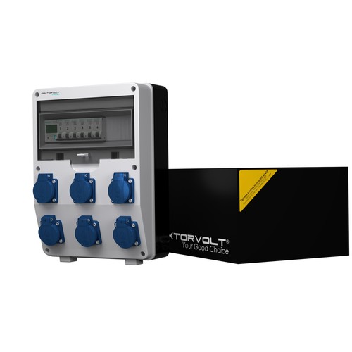 Distribuidor de corriente PTD-S 6x230V 1P Medidor Siemens Y Mennekes DOKTORVOLT - Imagen 2 de 11