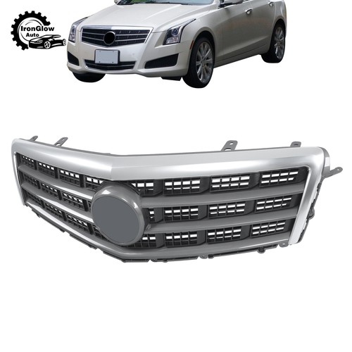 23490309 Front Upper Grille with Trim Molding Plastic For Cadillac ATS 2013-2014 - Picture 2 of 14