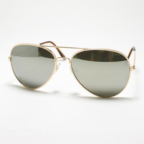 KLASSISCHE FLIEGERSONNENBRILLE VERSPIEGELTE Linse COP PILOT Stil für HERREN DAMEN Metallgestell