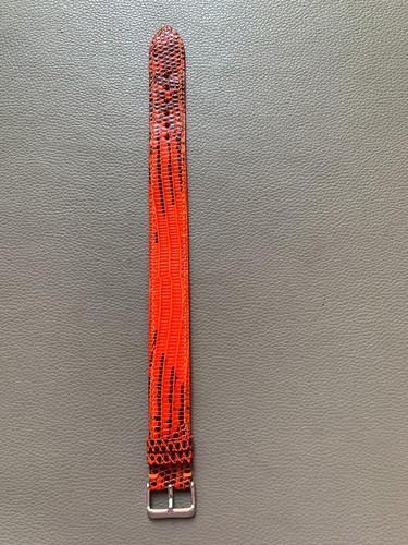 One-Piece Strap Genuine Lizard skin leather watch strap band 10..19 20 21 2224mm - Picture 3 of 19