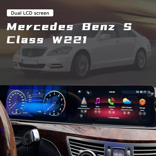 Dashboard for Mercedes-Benz S W221 2006-2012 & Dual Screen Android Car Radio - Bild 2 von 15