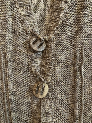 BCBG Max Azria Tan/Brown Sweater Coat/Duster Size M - Picture 4 of 4