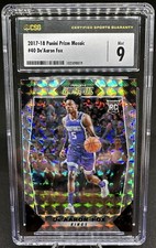 De'Aaron Fox 2017 Panini Prizm Mosaic #40 CSG 9 Rookie Card