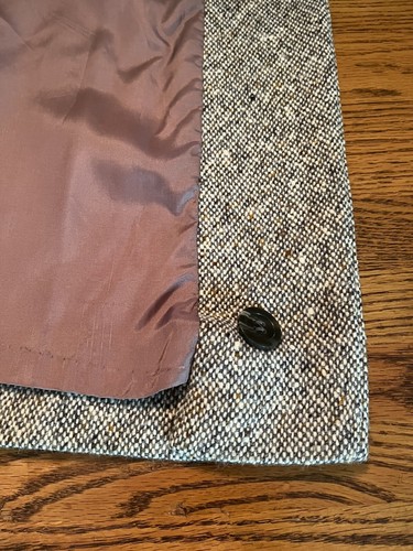 Jimmy HOURIHAN Irish Wool Donegal Tweed Long Coat W/Scarf Size 14 RARE FIND - Picture 6 of 14