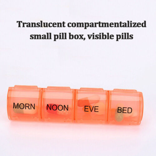 Weekly Pill Box Organizer 7 Day Organizer Case Pop Up Medicine Storage Container - Picture 8 of 12