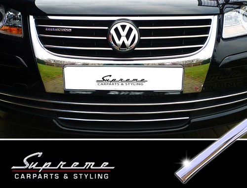 VW TOURAN 1t GP 06-10 CROMO MOLDURAS decorativas para Parrilla Sin TODOS 3M - Imagen 1 de 4