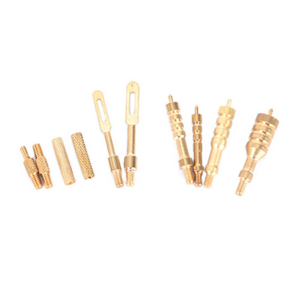 11pcs .22cal.45cal Gun Cleaning Jags Brush Kit Brass Spear Pointed